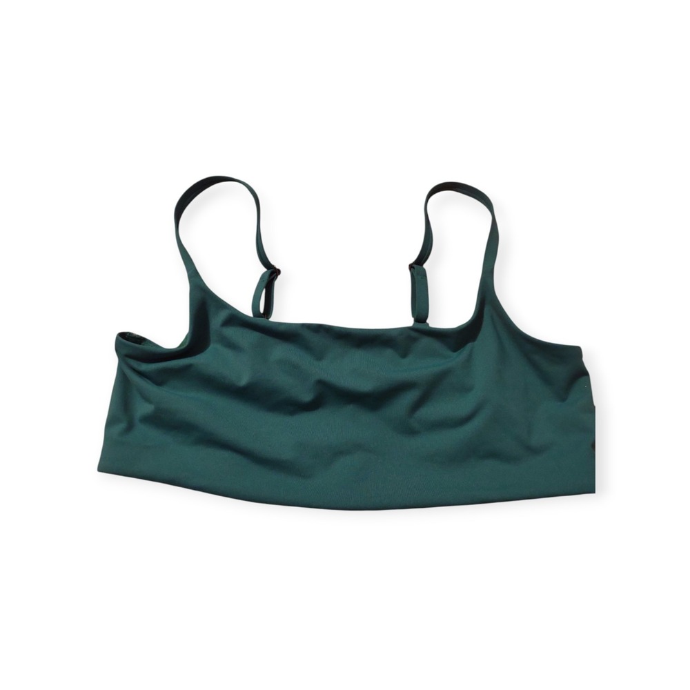 Athleta Seamless Bralette Teal Large Lightweight Classic Athleisure Tenniscore